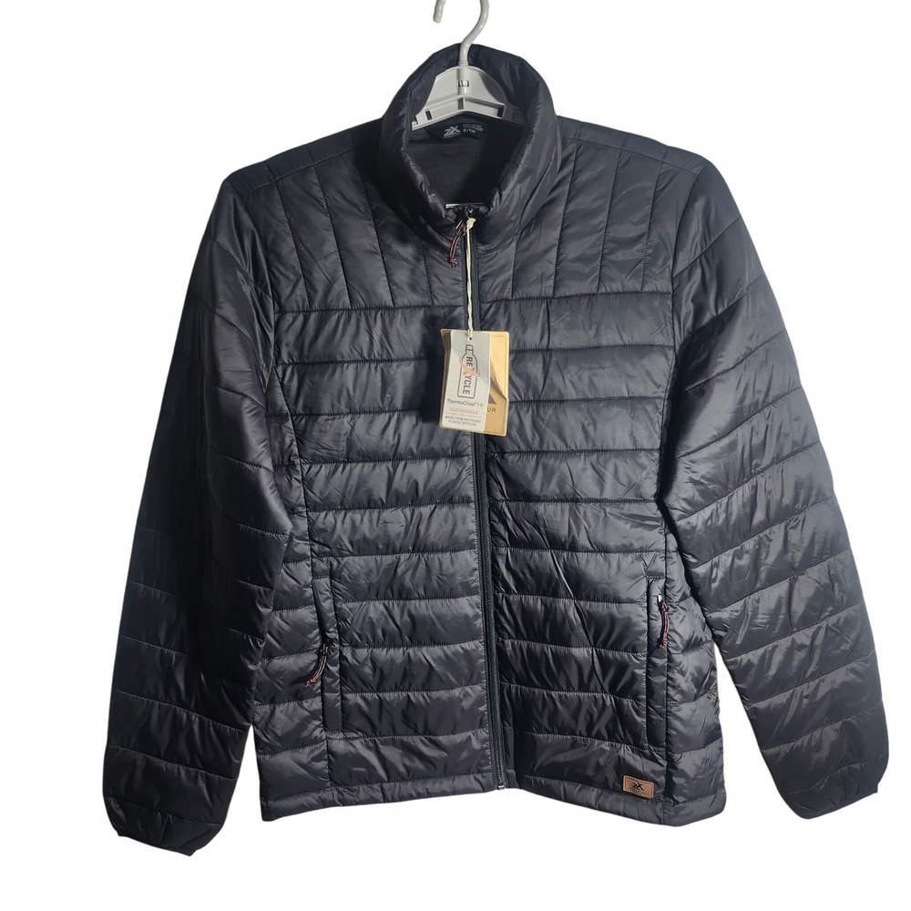 ZeroXposur Packable‎ Puffer Jacket Women's Small Black Lightweight Full Zip